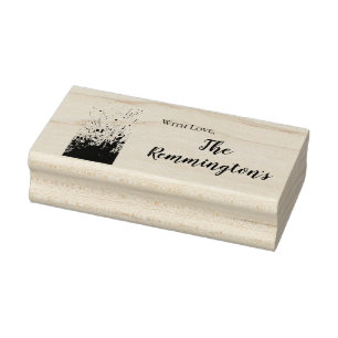 Personalisierte Briefmarke Blut Spritzer Vampire G Gummistempel