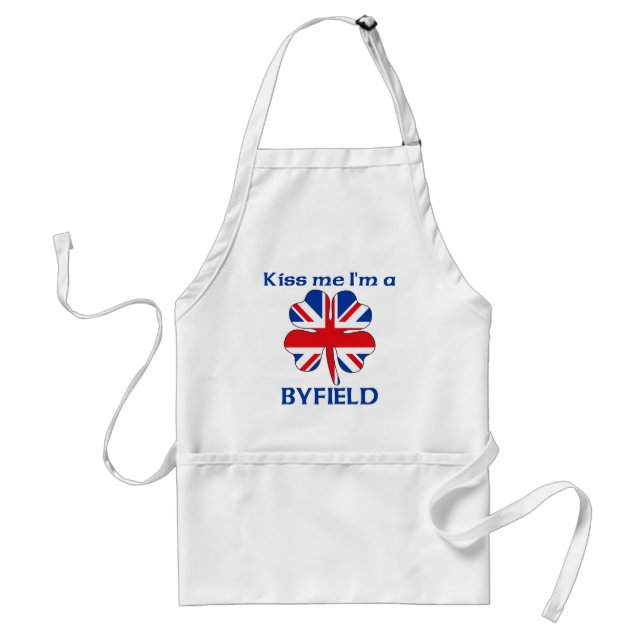 Personalisierte Briten küssen mich, den ich Schürze (Vorne)