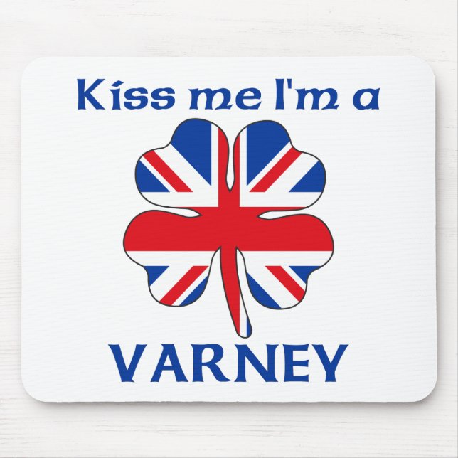 Personalisierte Briten küssen mich, den ich Varney Mousepad (Vorne)