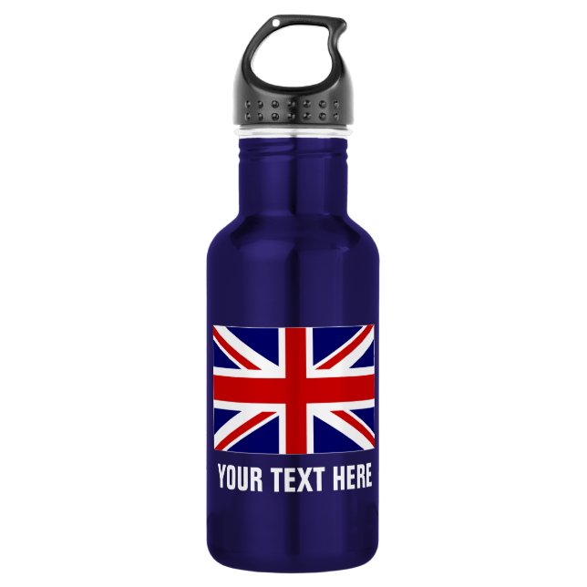 Personalisierte britische edelstahlflasche (Vorderseite)