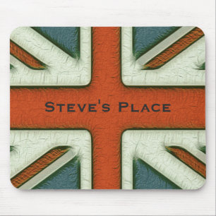 Personalisierte britische Flagge Mousepad