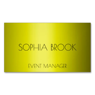 Personalisierte Bronze-Goldfolie Magnetische Visitenkarte
