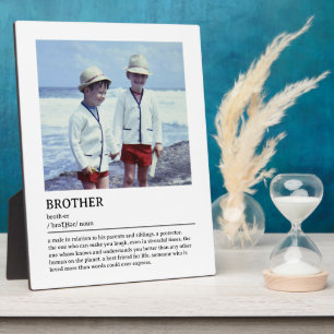 Personalisierte Brothers Definition Zitat Wall Art Fotoplatte