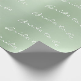 Personalisierte Brush Bridge zu Minze Green Geschenkpapier