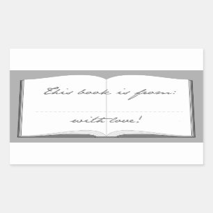 Personalisierte Buch-Aufkleber (dieses Buch ist Rechteckiger Aufkleber