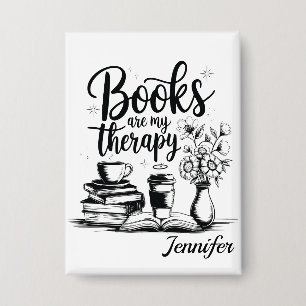 Personalisierte Bücher sind mein Therapie-Bücherwü Button