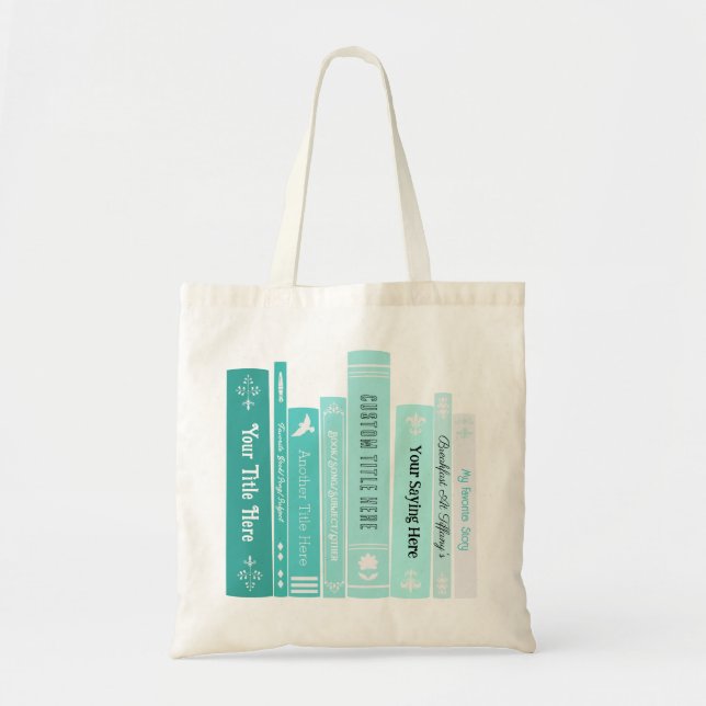 Personalisierte Bücher-Tasche / Einkaufstasche (Tü (Vorne)