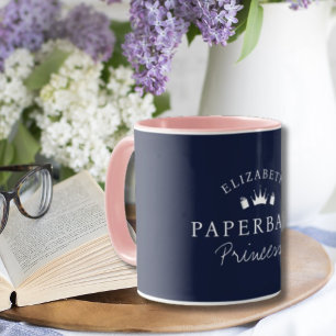 Personalisierte Buchliebhaber Paperback Princess Tasse