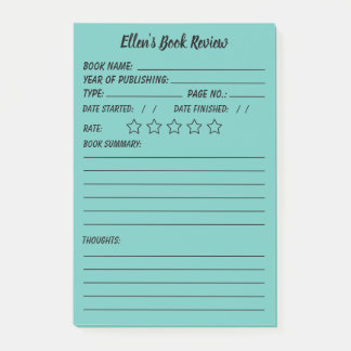 Personalisierte Buchprüfung und Info-Hinweise Post-it Klebezettel