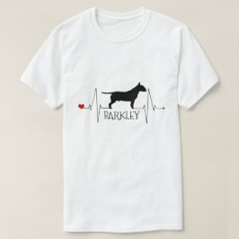 Personalisierte Bull Terrier Liebe Mein Hund Herzs T-Shirt