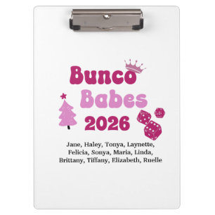 Personalisierte Bunco-Babe  Klemmbrett