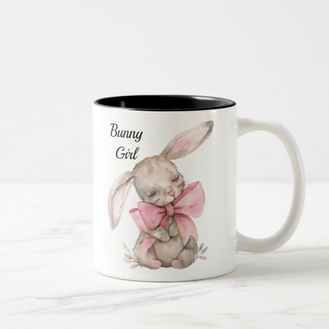 Personalisierte Bunny Girl Tasse - Niedlicher Kani (Rechts)