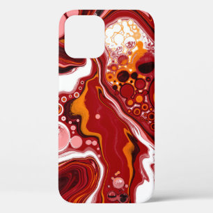 Personalisierte Burgund White Digital Fluid Art Case-Mate iPhone Hülle