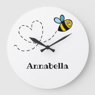 Personalisierte Busensperre Große Wanduhr