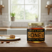 Personalisierte Business-Stickers mit Bienengesich