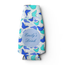 Personalisierte Butterfly Dose oder Flasche Cooler