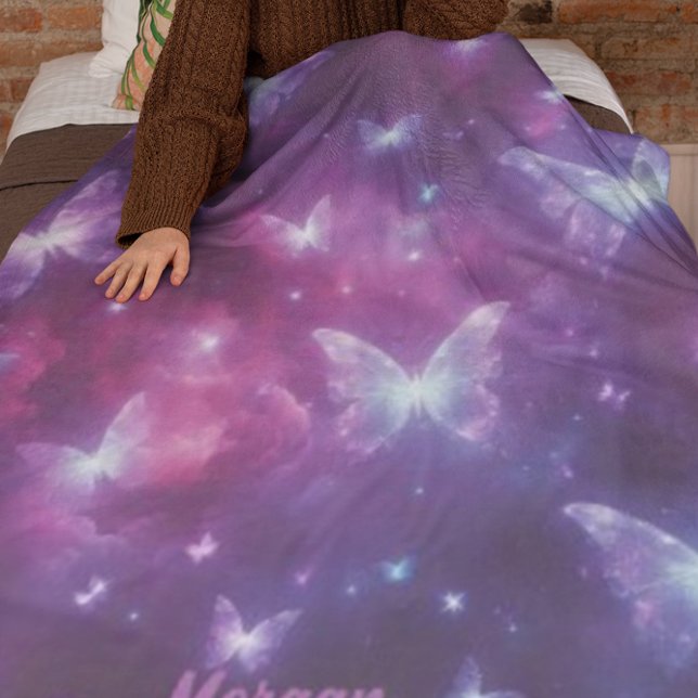 Personalisierte Butterfly Fantasy Art Fleecedecke (Von Creator hochgeladen)