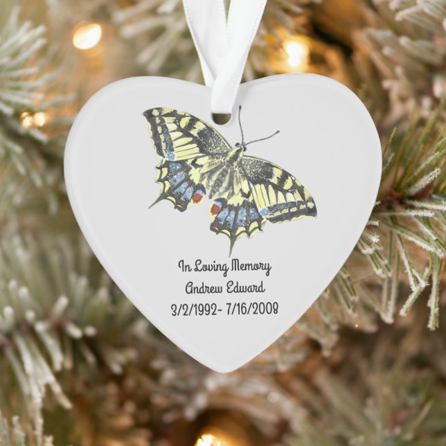 Personalisierte Butterfly-Gedenkstätte Ornament (Baum)