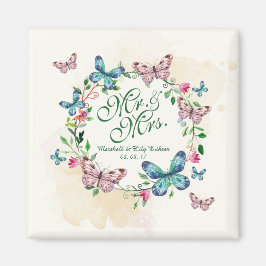 Personalisierte Butterfly-Heirat | Magnet