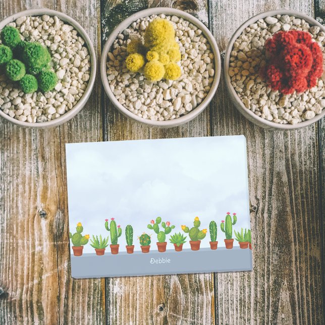 Personalisierte Cactus Collection mit Namen Post-it Klebezettel (Von Creator hochgeladen)
