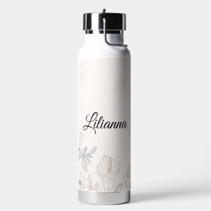 Personalisierte Calla-Lilien Trinkflasche