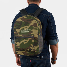Personalisierte Camouflage Militärische Grüne Männ Bedruckter Rucksack