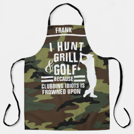 Personalisierte Camouflage Schürze, Funny New Golf Schürze