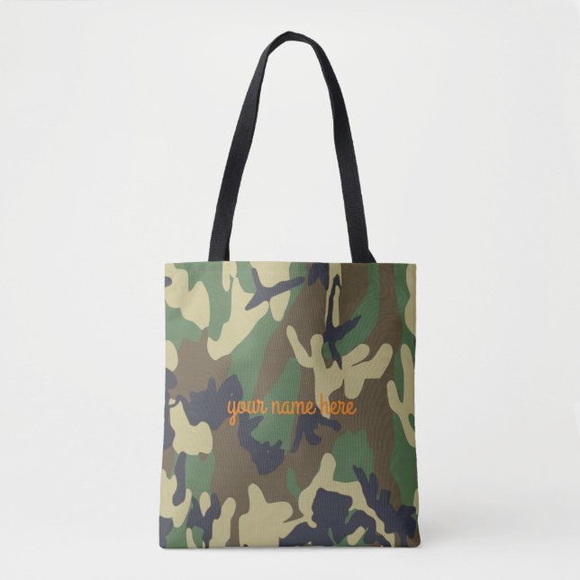 Personalisierte Camouflage-Taschen-Tasche (Vorderseite)
