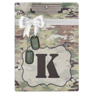 Personalisierte Camouflage-Uniform-Camouflage der Klemmbrett