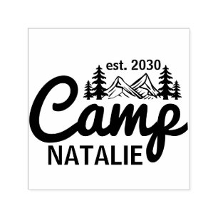Personalisierte Camp Bach Junggesellinnenabschied Permastempel