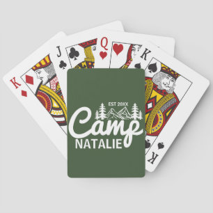 Personalisierte Camp-Junggesellinnenabschied Braut Spielkarten