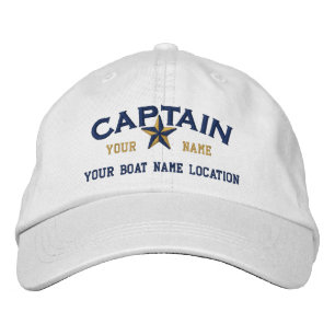 Personalisierte CAPTAIN Star Ball Cap Stickerei Bestickte Baseballkappe