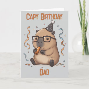 Personalisierte Capybara-Geburtstagskarte Karte
