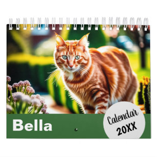 Personalisierte Cat-Fotos Heimtiere Jahr Erstellen Kalender