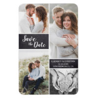 Personalisierte Chalkboard Foto Collage Wedding