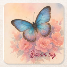 Personalisierte charmante Aquarell-Rose-Blume Chic