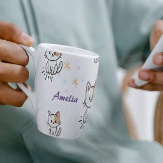Personalisierte charmante Tasse mit Katzenmotiv 🐾