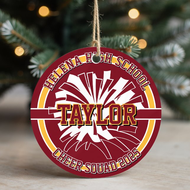 Personalisierte Cheer Squad High School Keramik Ornament (Von Creator hochgeladen)