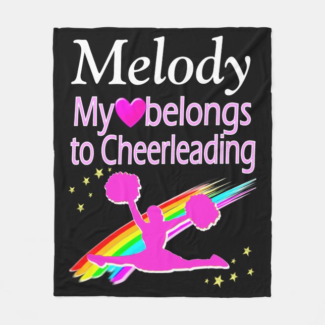 PERSONALISIERTE CHEERLEADER LIEBE FLEECE BLANKET (Vorderseite)