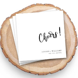 Personalisierte Cheers Wedding Napkins Dekoration Serviette