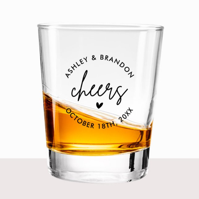 Personalisierte Cheers Wedding Shooters Schnapsglas (Von Creator hochgeladen)