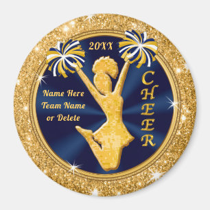 Personalisierte Chef-Gastgeschenke Navy Blue und G Magnet