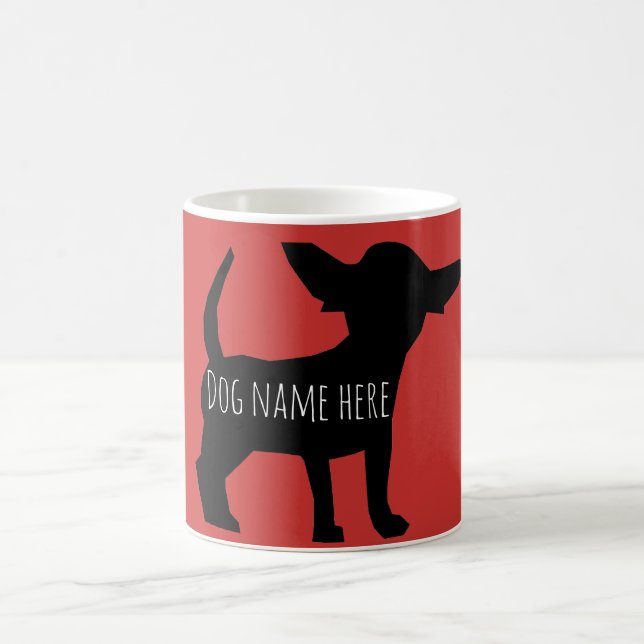 Personalisierte Chihuahua chiweenie Welpen-Tasse Kaffeetasse (Mittel)