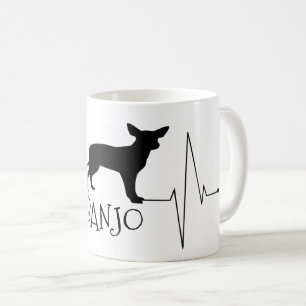 Personalisierte Chihuahua Liebe Mein Hund Herzschl Tasse