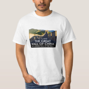 Personalisierte China-große Wand Gedenk T-Shirt