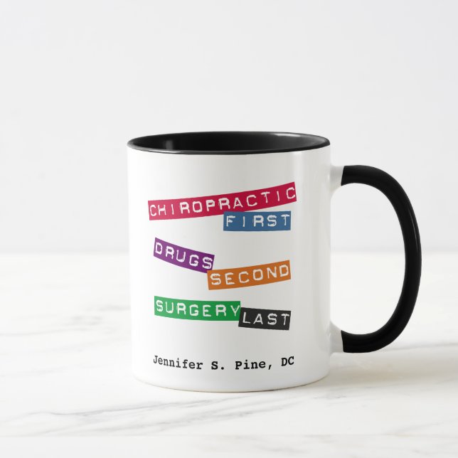 Personalisierte Chiropraktor-Tasse Tasse (Rechts)
