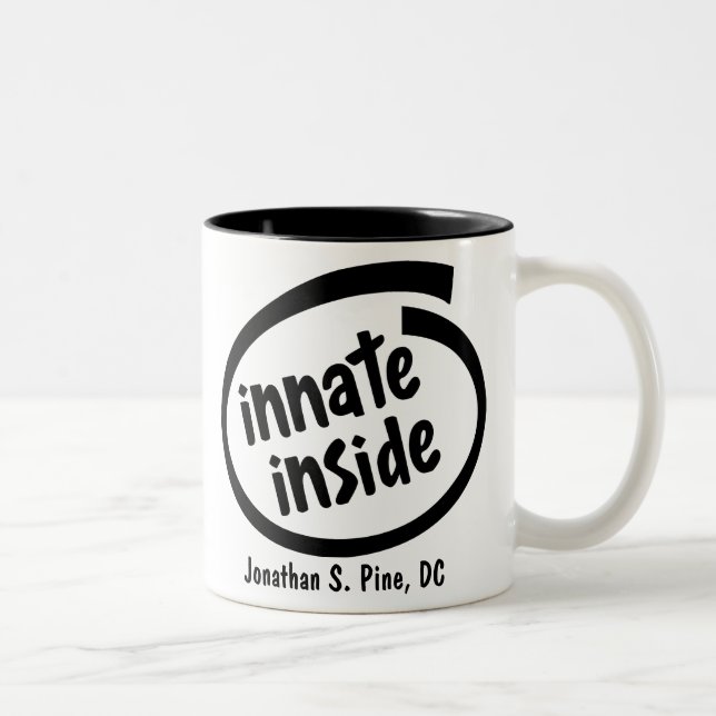 Personalisierte Chiropraktor-Tasse Zweifarbige Tasse (Rechts)