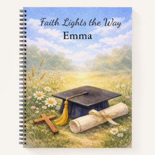 Personalisierte christliche Abschlussfeier der Enk Notizbuch