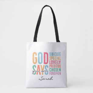 Personalisierte christliche Bibelvers-Tasche
