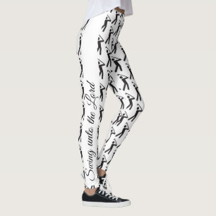 Personalisierte CHRISTLICHE GOLFER-Swing zum Herrn Leggings
